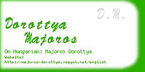 dorottya majoros business card